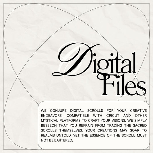 Digital Files for Cricut or 3D Printer