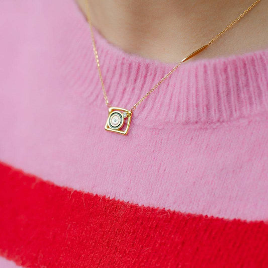 Valor Small Square Necklace