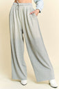 Davi & Dani Rhinestone Drawstring Wide Leg Pants