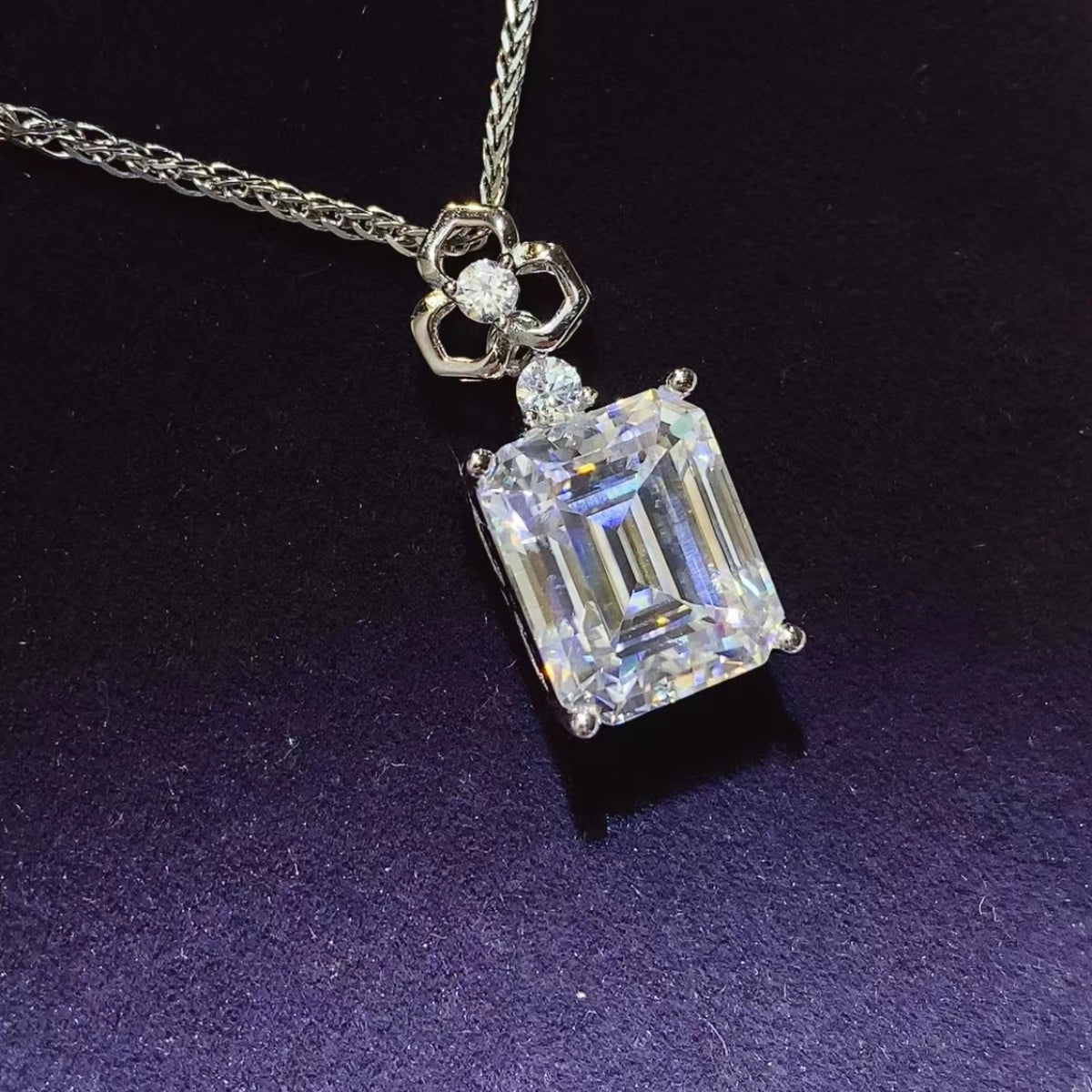 5 Carat Moissanite 925 Sterling Silver Necklace