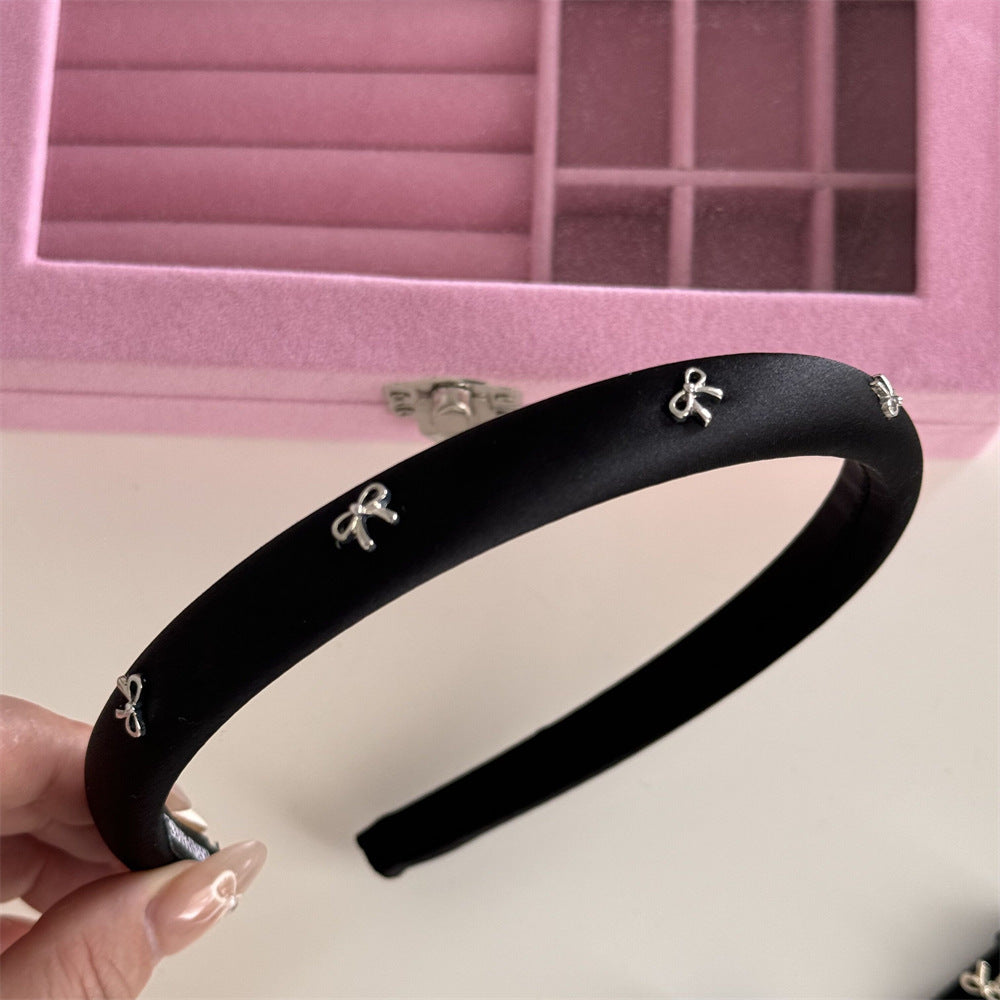 Justyna Alloy Bow Trim Headband