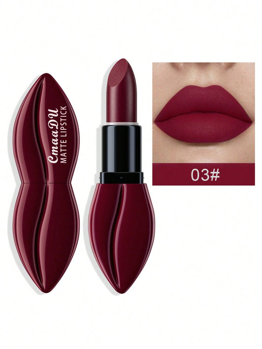 Velvet Matte Lipstick, Long-lasting Non-stick Cup High Pigment Lipstick