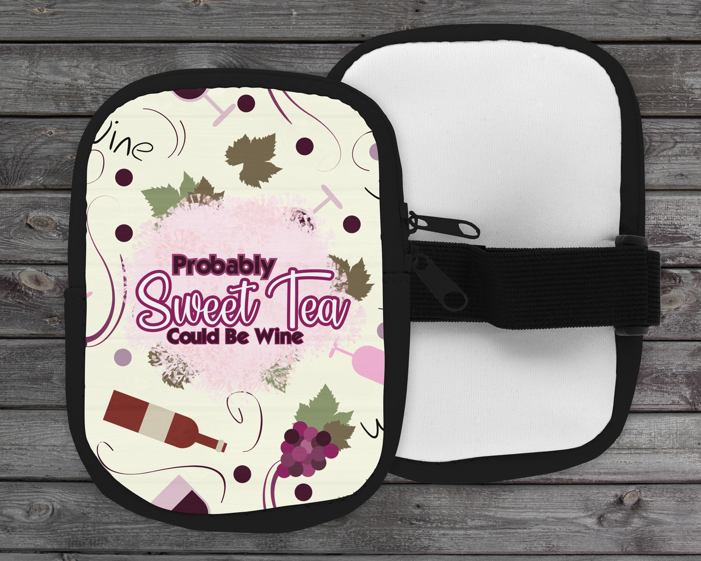 Probably Sweet Tea Could Be Wine Zippered Pouch/Bag For 40oz Tumbler (Bag Only)