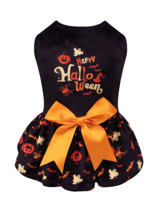 Love My Pets Happy Halloween Dog Dress