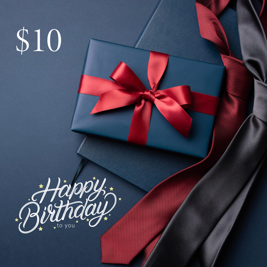 BGShop Black and Red Themed for Him Birthday Gift Card