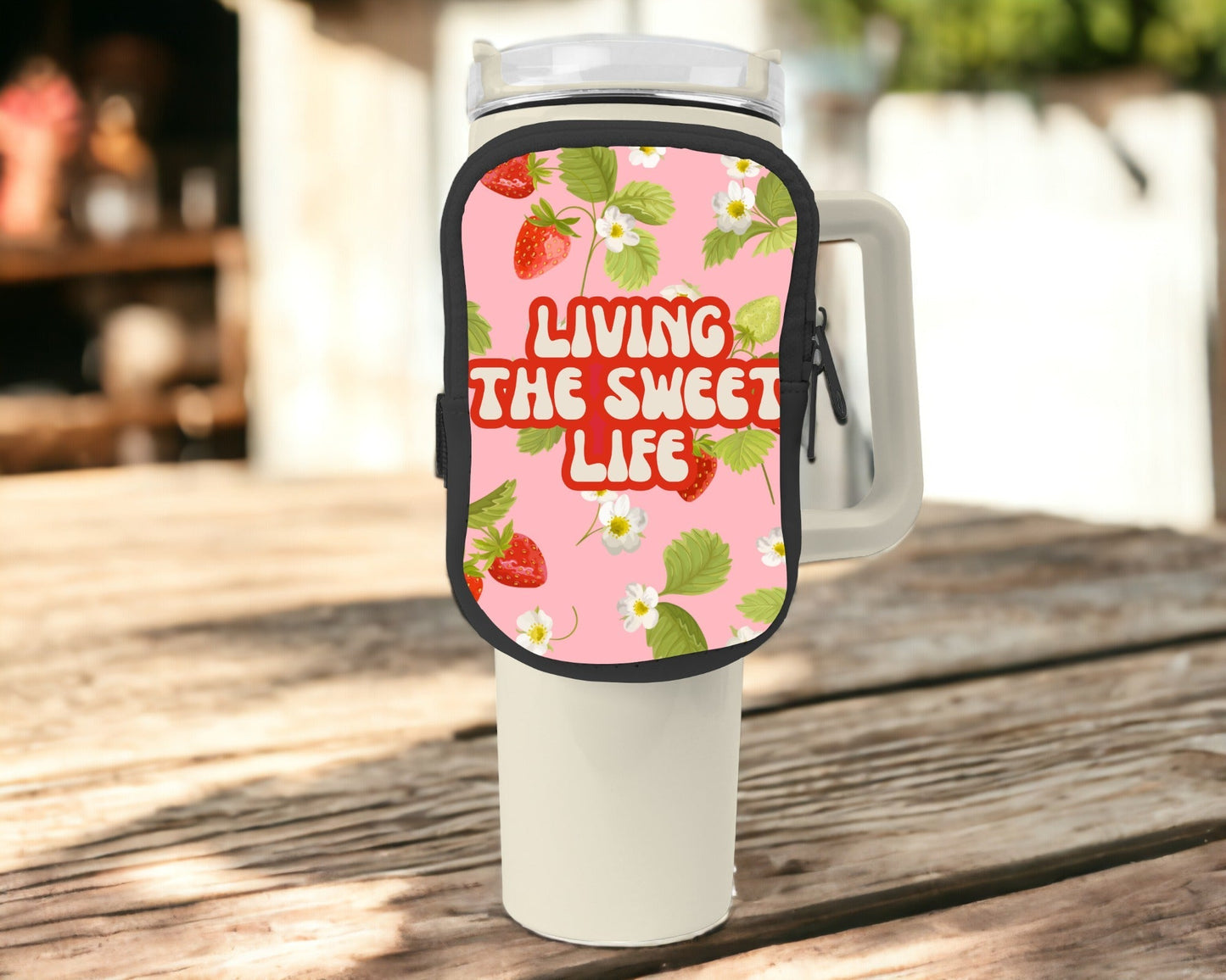 Sweet Life Zippered Pouch/Bag For 40oz Tumbler