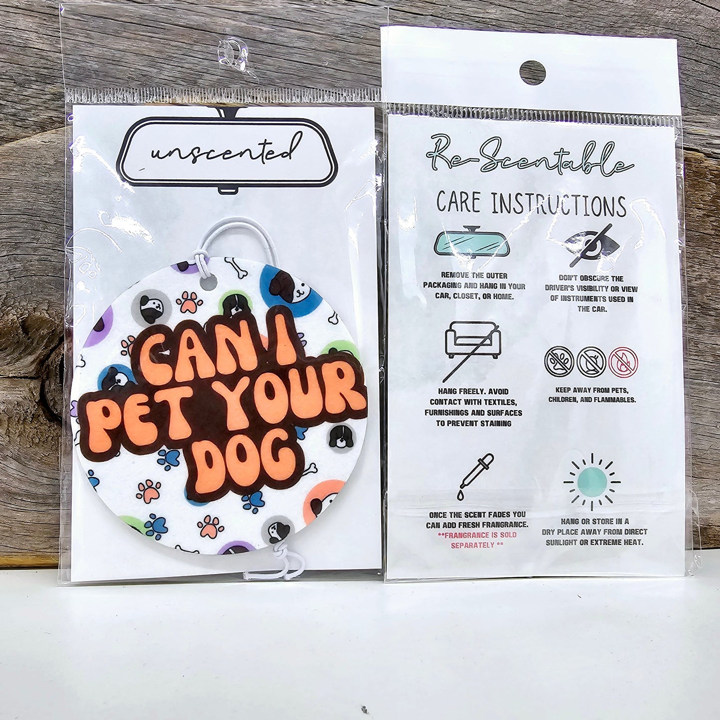 Can I Pet Your Dog Re-Scentable Car Freshener