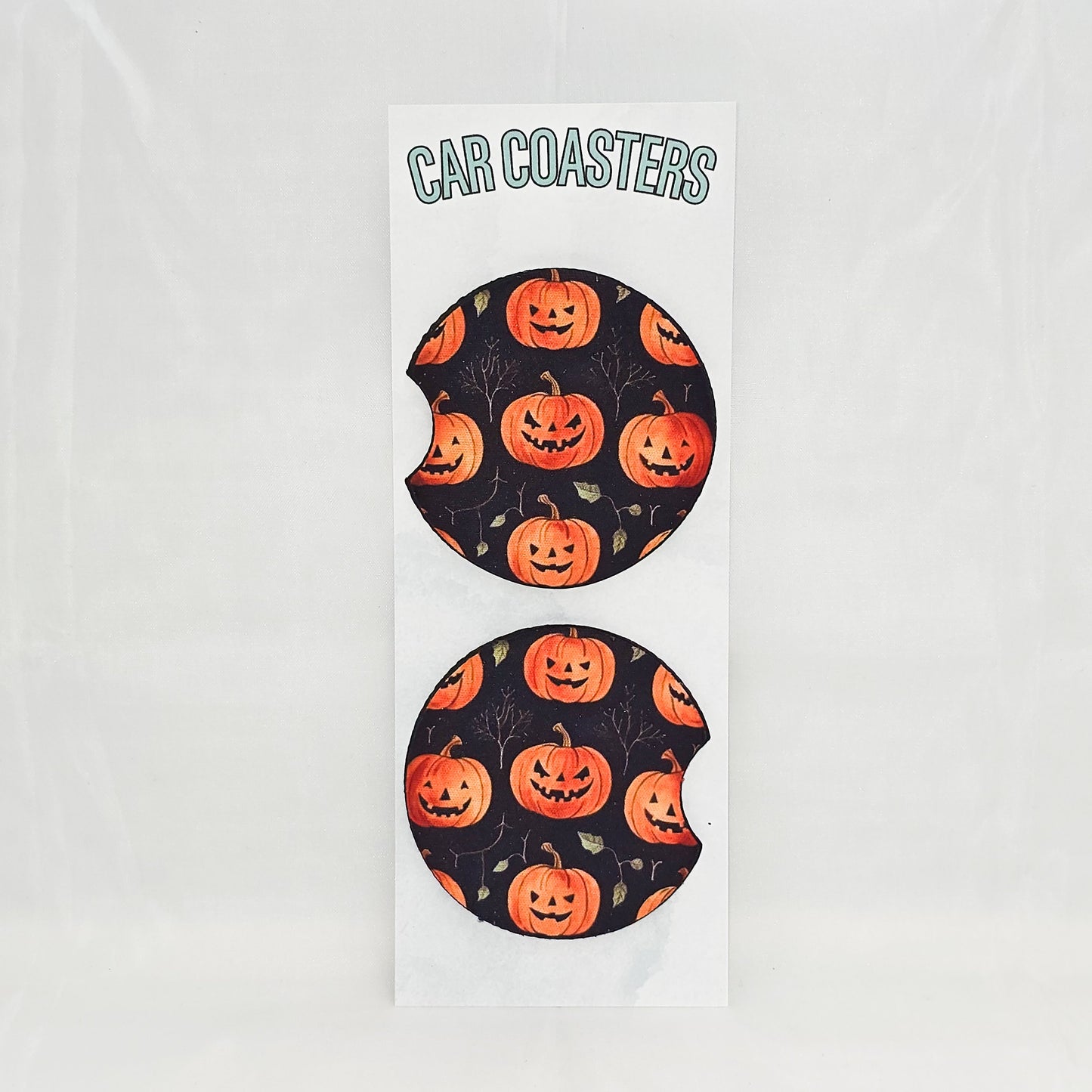 Jolly Jack Halloween Car Coasters