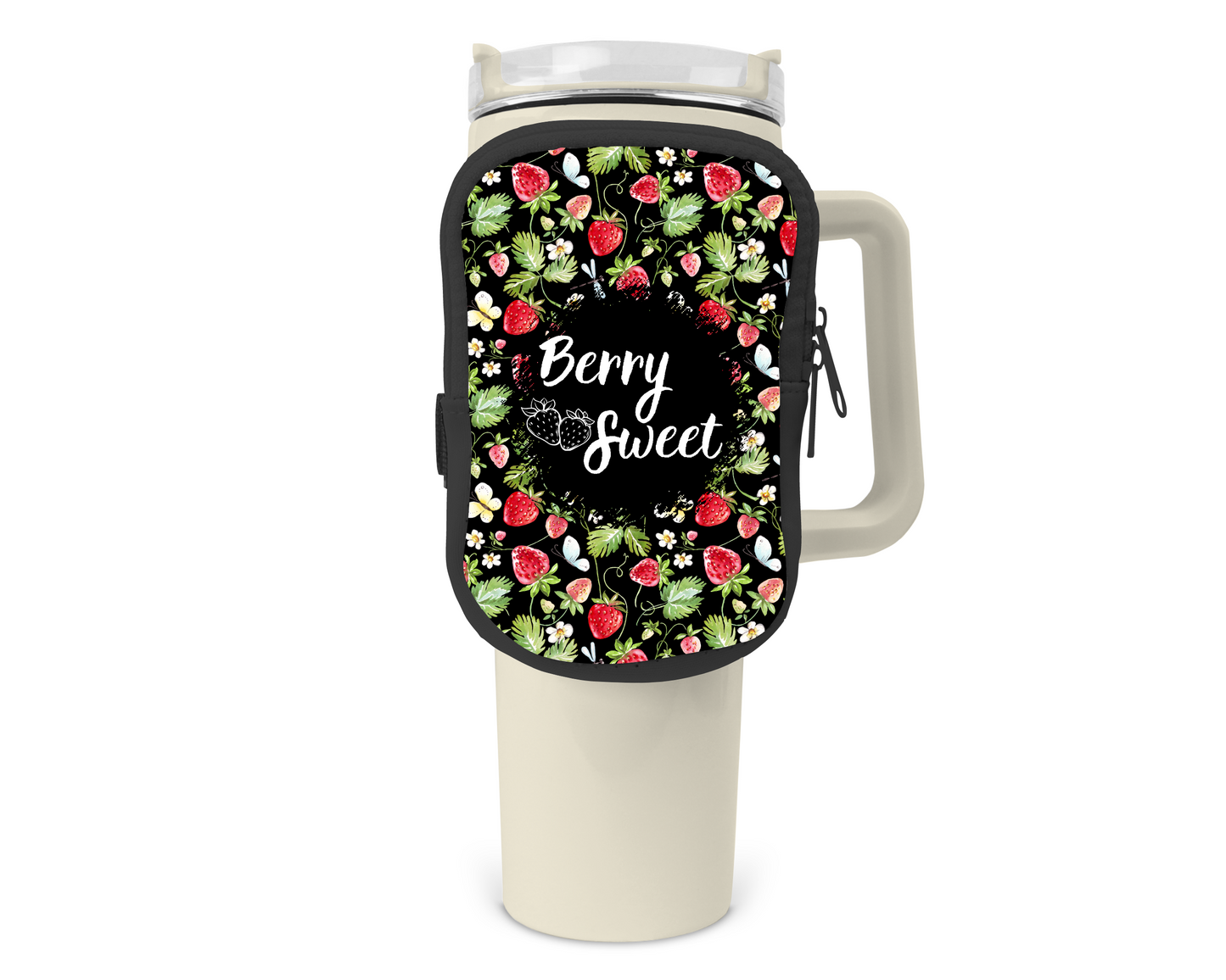 Berry Sweet Zippered Pouch/Bag For 40oz Tumbler (Bag Only)