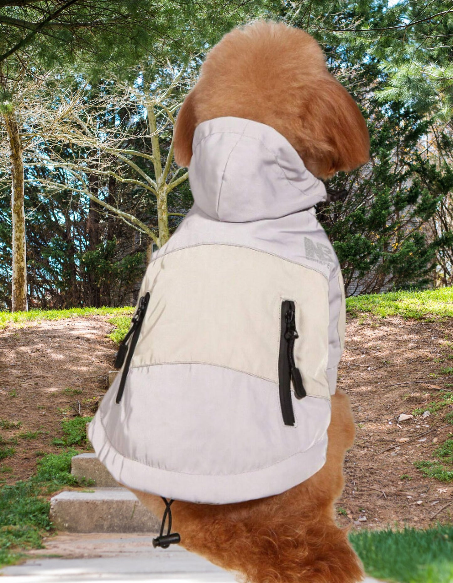 Love My Pet Warm Windproof Waterproof Colorblock Dog Jacket