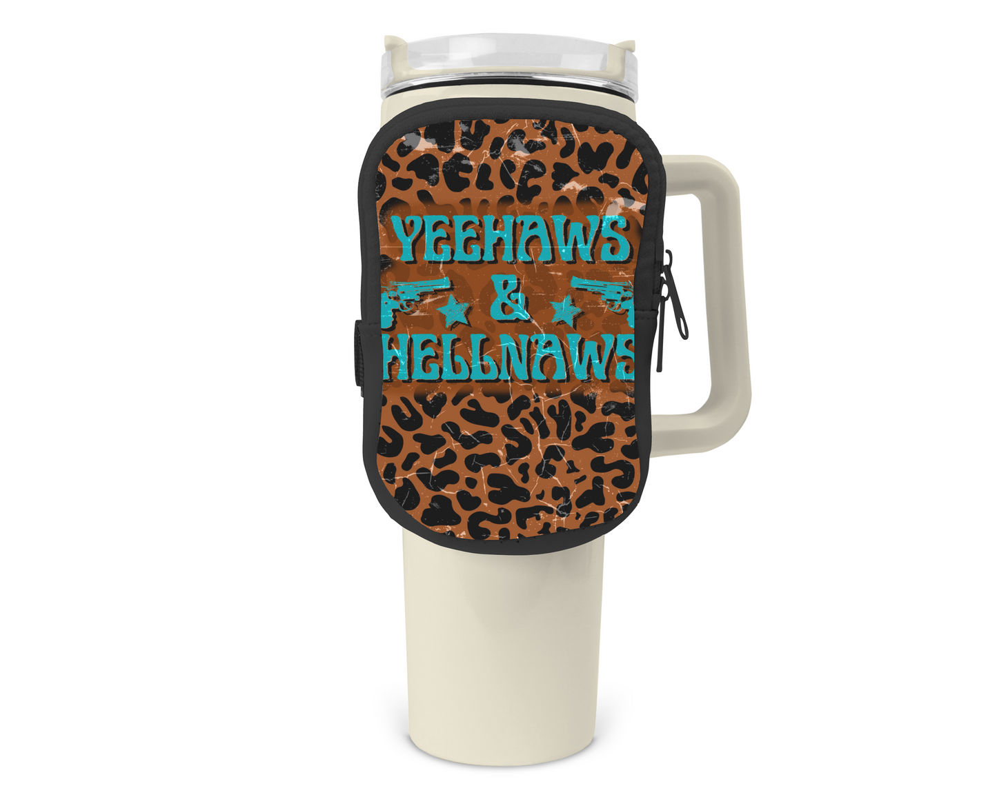 Yeehaws & Hellnaws Zippered Pouch/Bag For 40oz Tumbler