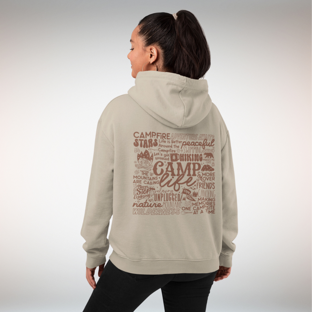 Unisex Full Size Camp Life Graphic Hoodie