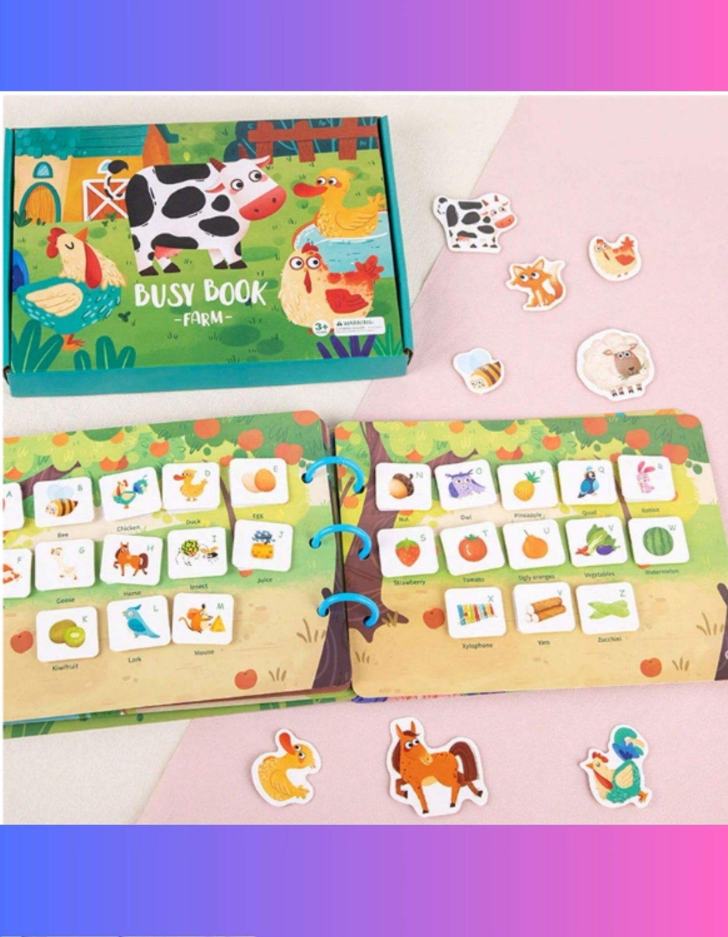 Children's Cute & Fun Reading Game Book