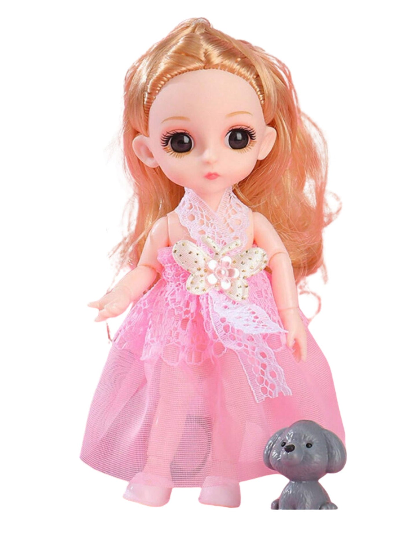 Children's Princess Doll Realistic Movable Joints Doll with Changeable Outfits (One Doll)