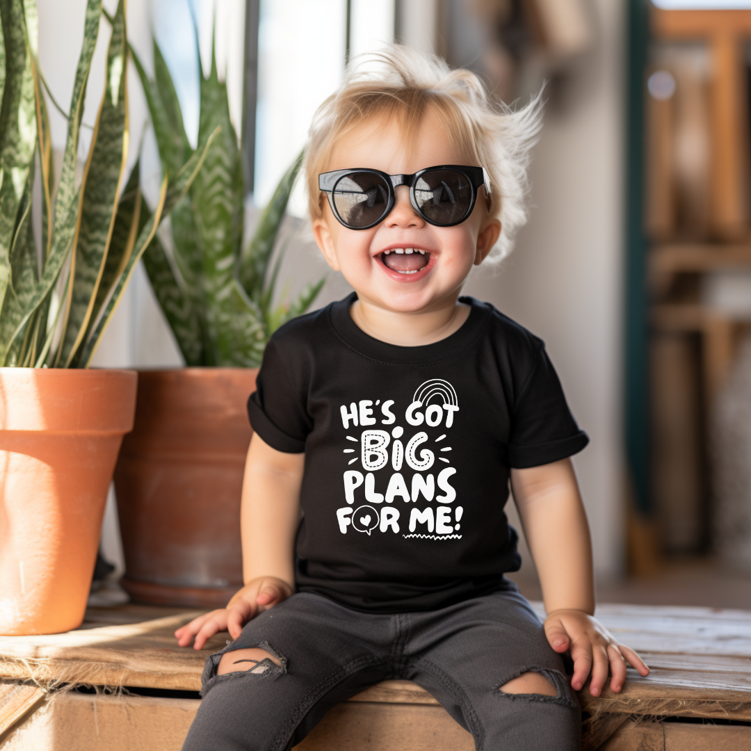 He's Got Big Plans For Me Youth & Toddler Tee