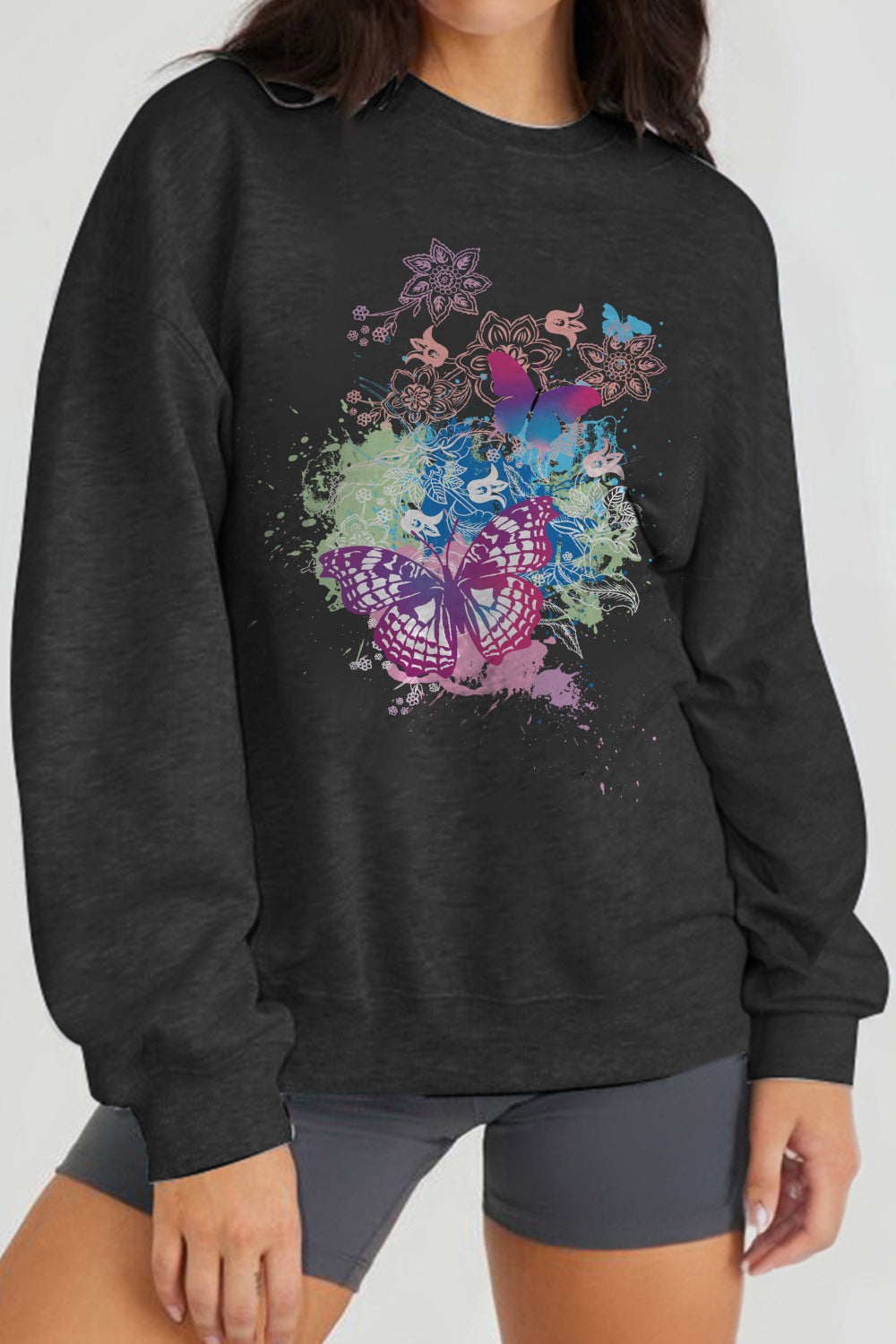 Simply Love Simply Love Full Size Butterfly Graphic Sweatshirt