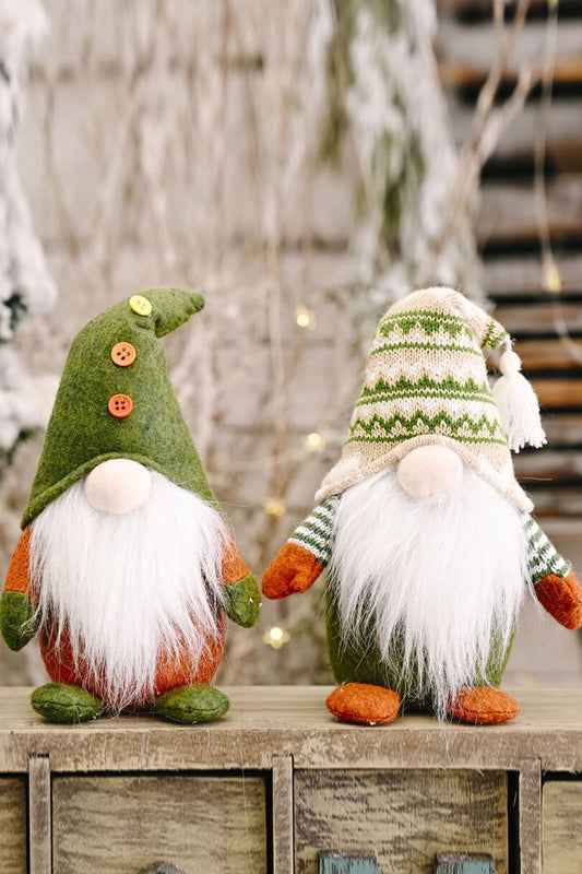 2-Pack Christmas Short Leg Faceless Gnomes