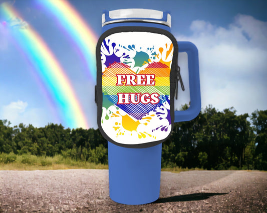 Hugs Zippered Pouch/Bag For 40oz Tumbler (Bag Only)