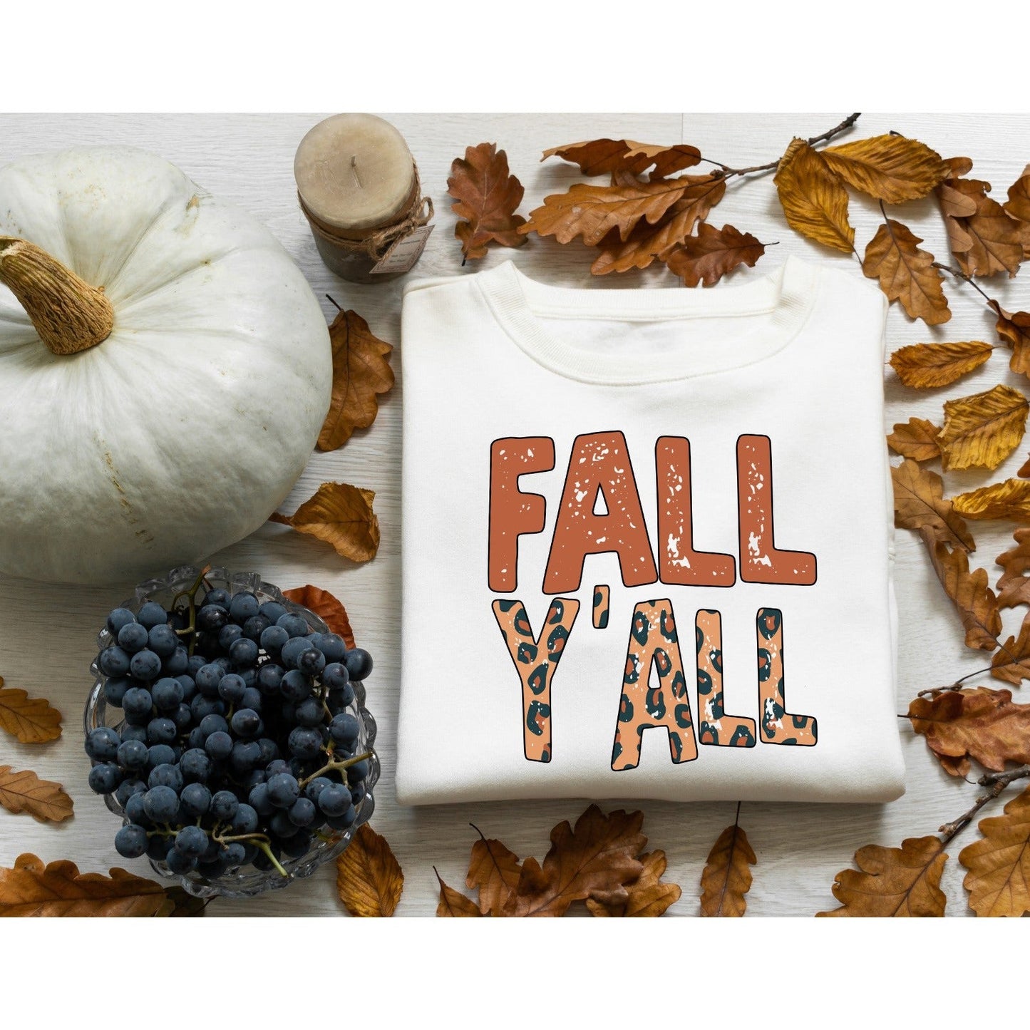 Full Size Fall yall   Sweatshirt