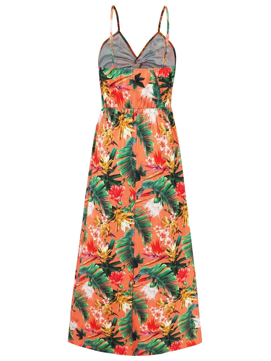 Full Size Twisted Printed V-Neck Cami Dress