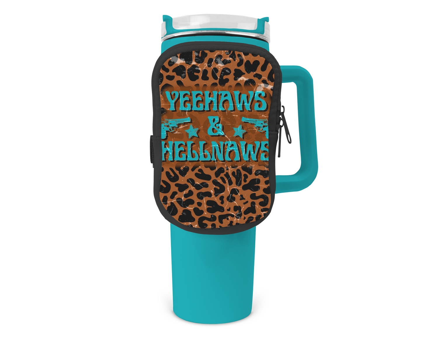 Yeehaws & Hellnaws Zippered Pouch/Bag For 40oz Tumbler