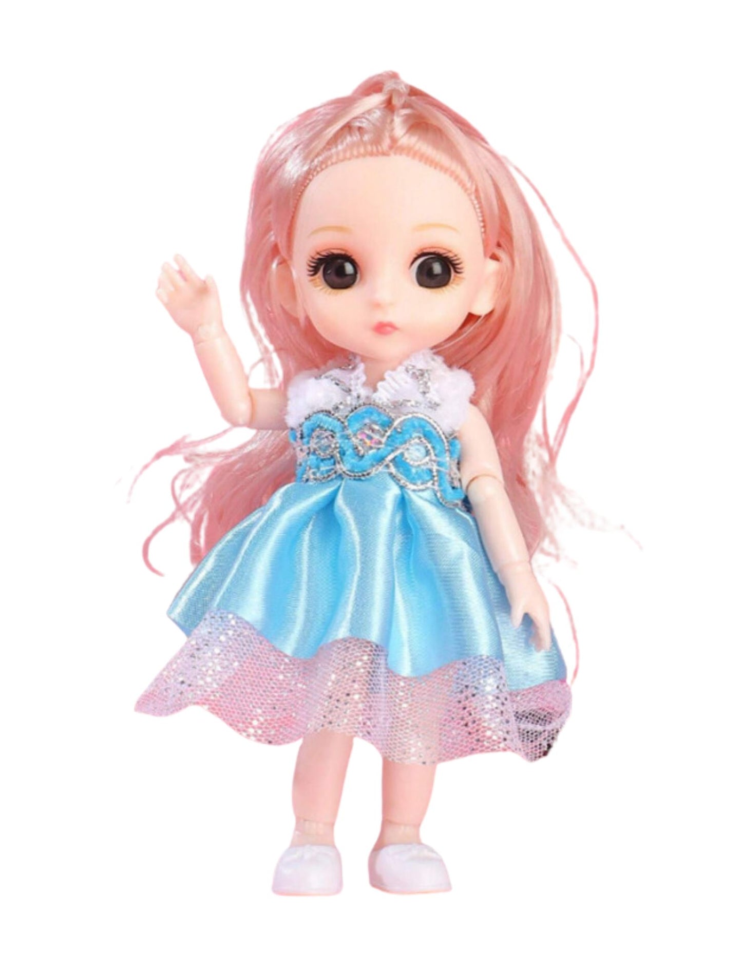 Children's Princess Doll Realistic Movable Joints Doll with Changeable Outfits (One Doll)