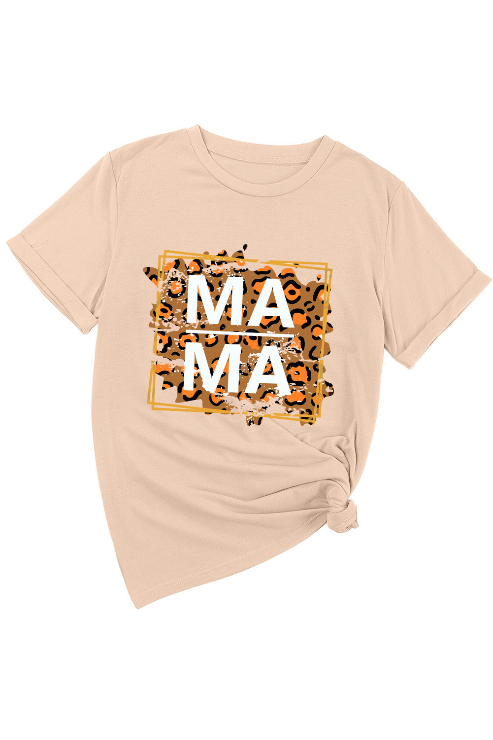 Full Size MAMA Round Neck Short Sleeve T-Shirt