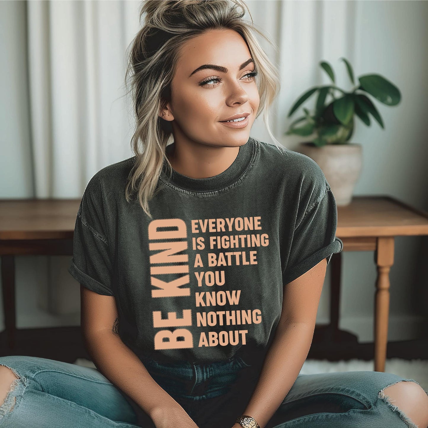 Full Size Everyone Is Fighting Graphic Tee