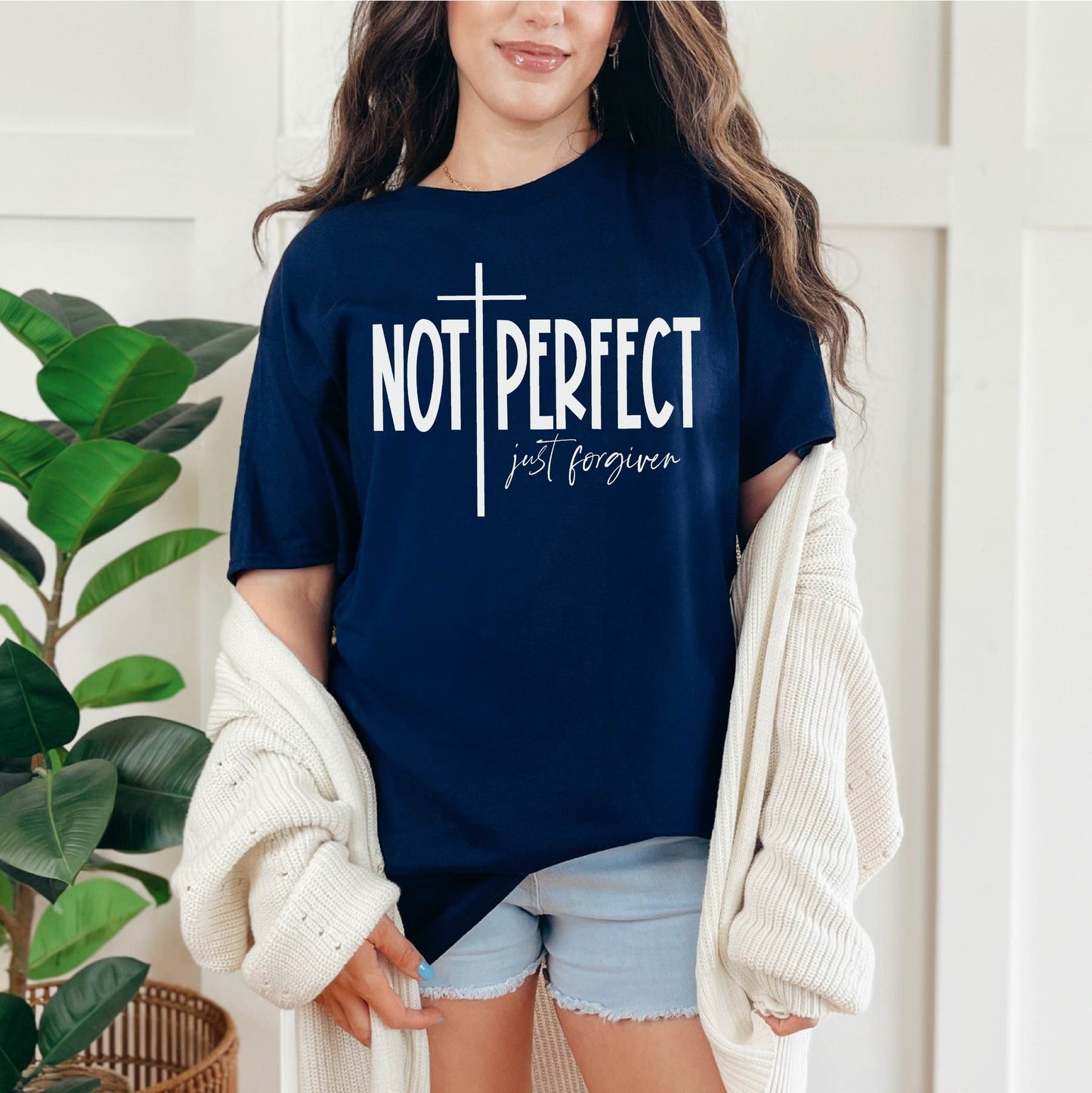 Full Size Not Perfect Just Forgiven GRAPHIC TEE