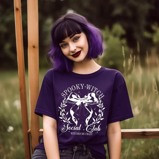 Full Size Spooky Witch Social Club graphic Tee