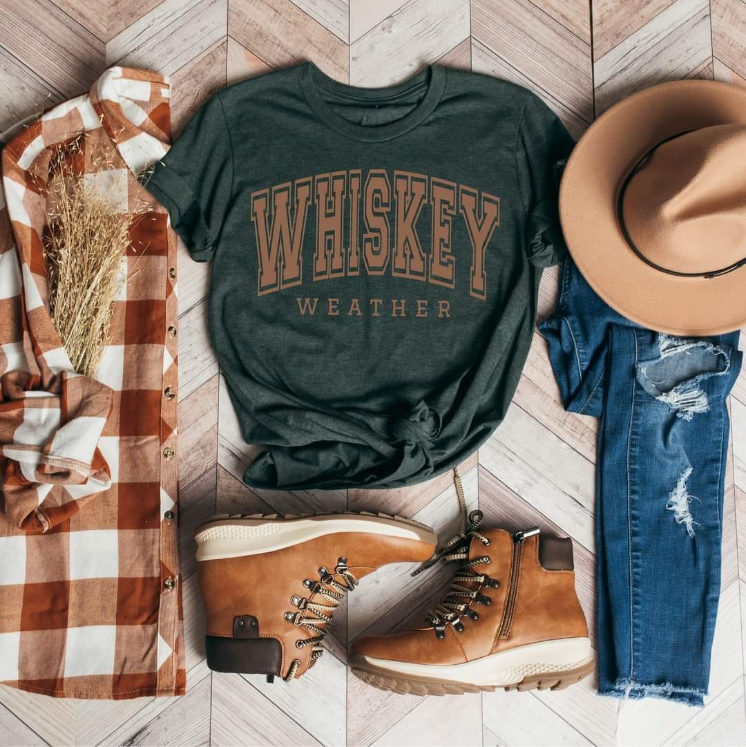 Full Size Whiskey weather Graphic Tee