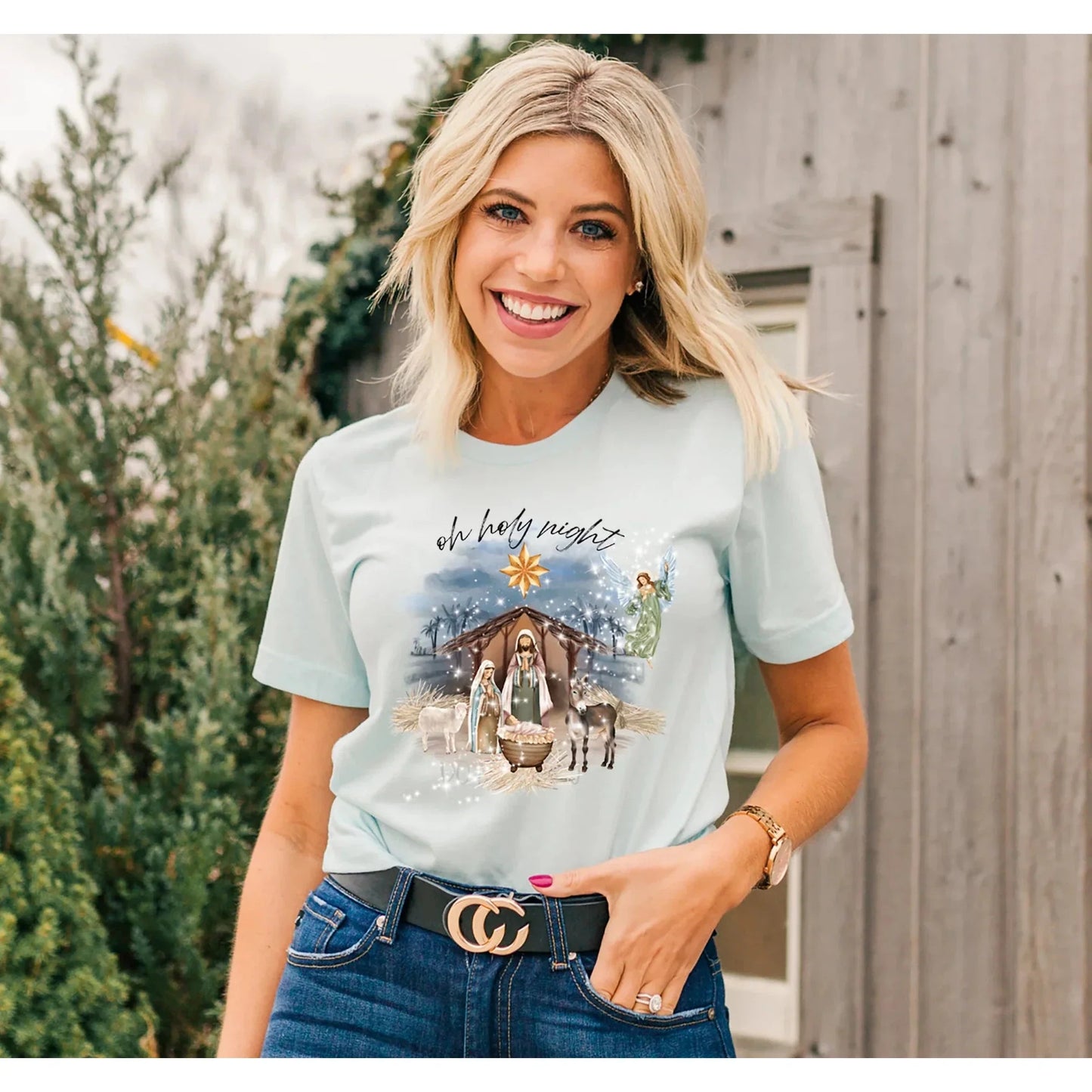 Full Size Oh Holy Night Nativity GRAPHIC TEE