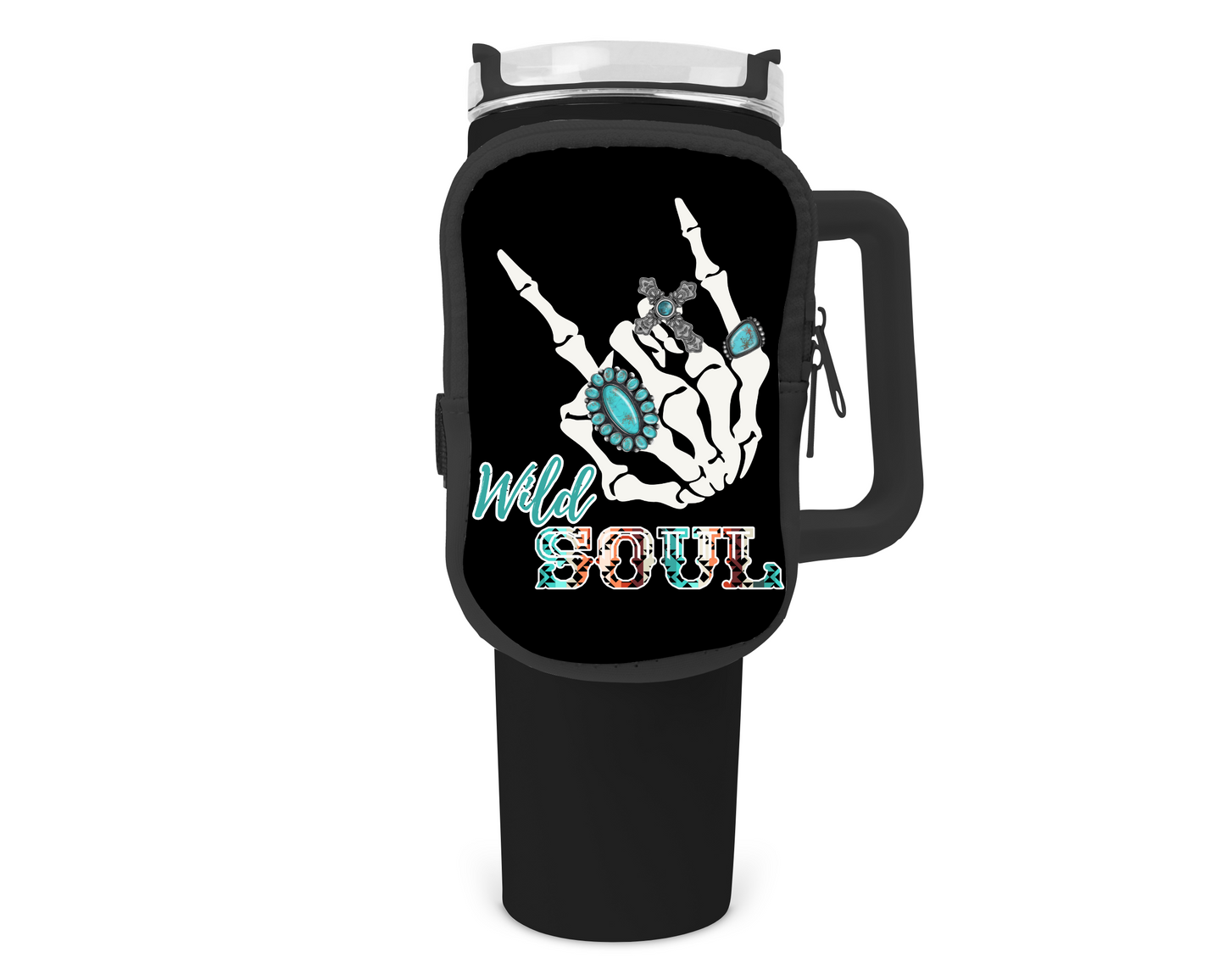 Wild Soul Zippered Pouch/Bag For 40oz Tumbler