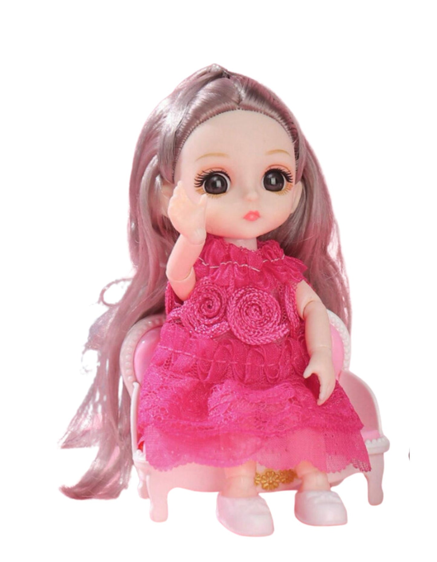 Children's Princess Doll Realistic Movable Joints Doll with Changeable Outfits (One Doll)