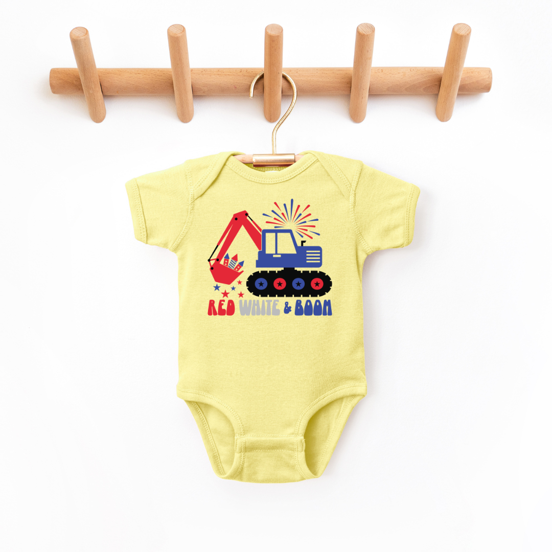 Red White & Boom Infant Bodysuit SZ NB-24M