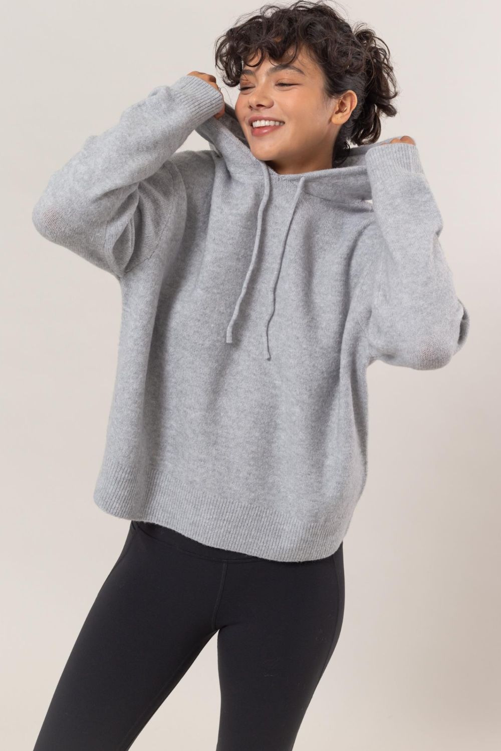 HYFVE Drawstring Long Sleeve Hooded Sweater