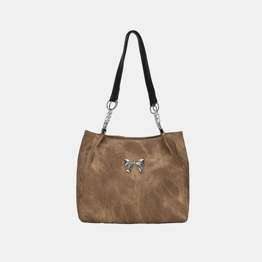 Lily & Luna Bow Polyester Medium Tote Bag