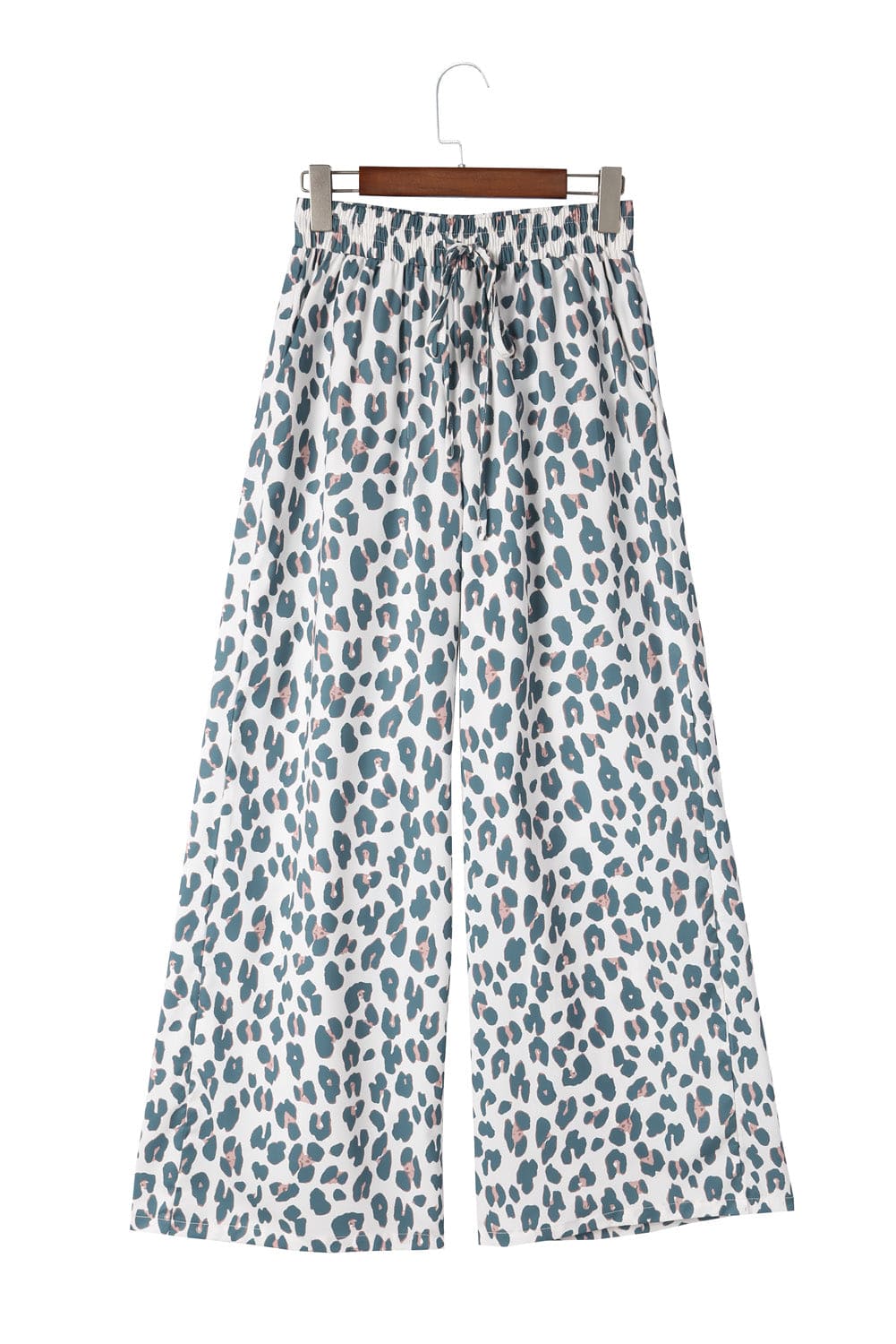 Leopard Drawstring Waist Culottes