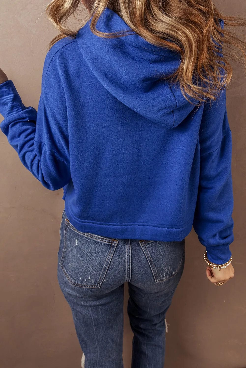 Drawstring Long Sleeve Hoodie