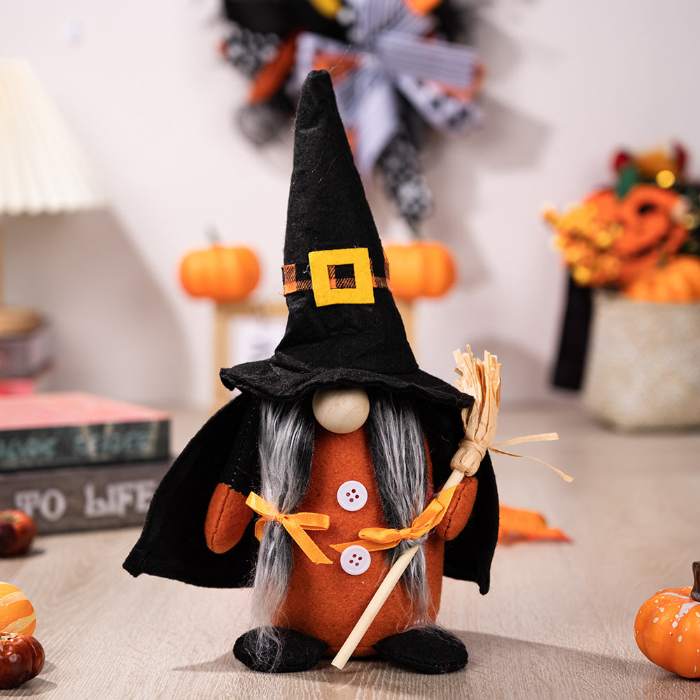 Faceless Doll Gnome with Pointed Hat