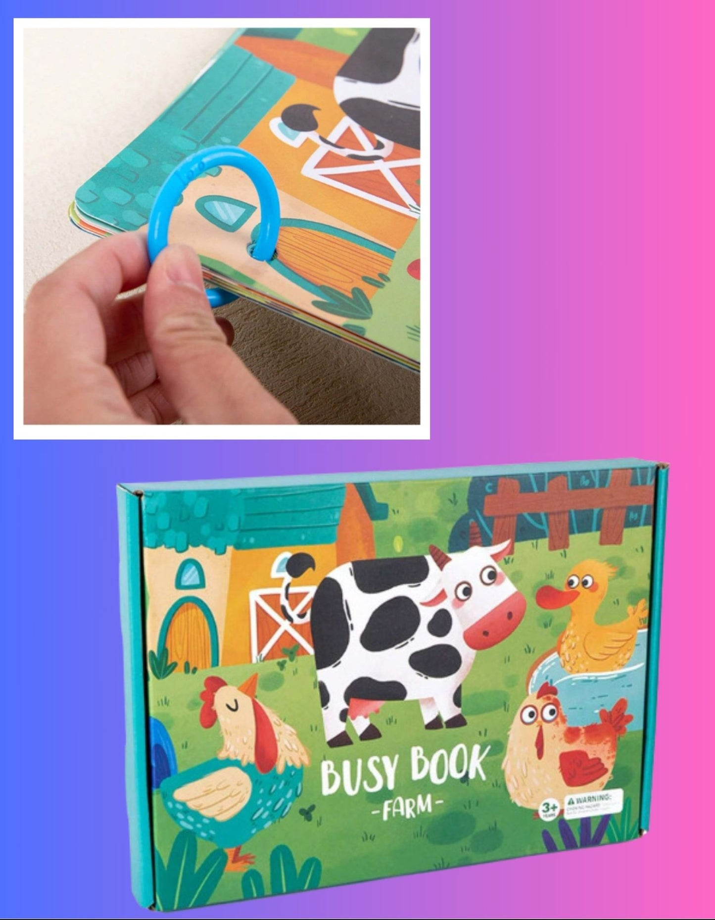 Children's Cute & Fun Reading Game Book