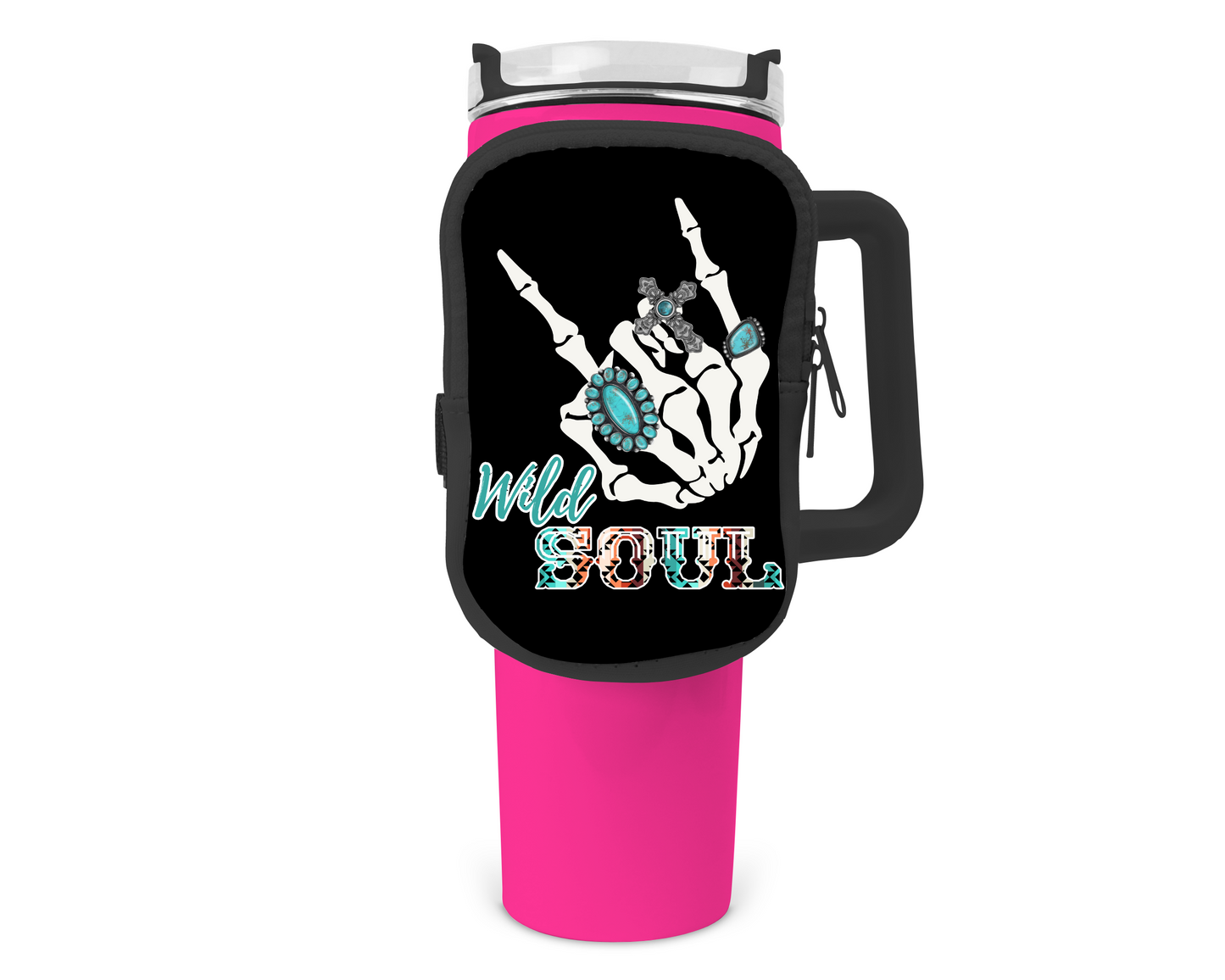 Wild Soul Zippered Pouch/Bag For 40oz Tumbler