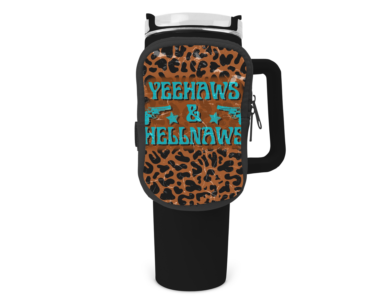 Yeehaws & Hellnaws Zippered Pouch/Bag For 40oz Tumbler