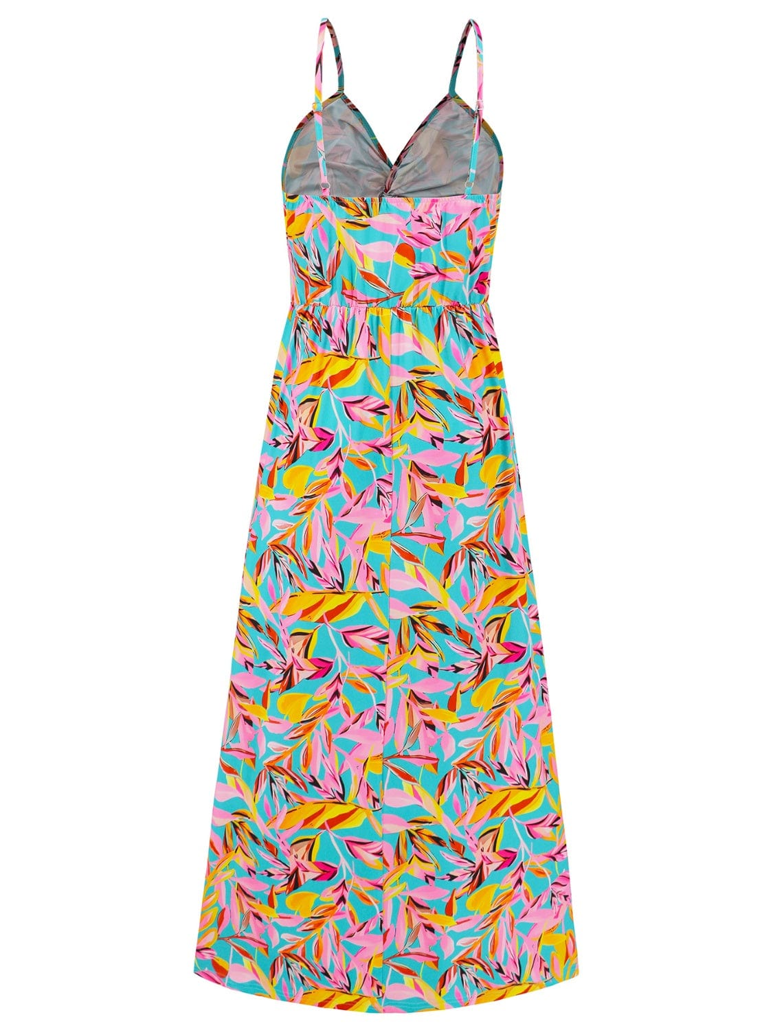 Full Size Twisted Printed V-Neck Cami Dress