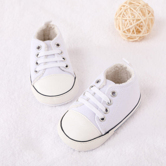 Unisex Lightweight Slip-Resistant Infant Canvas Shoes, Walking Shoes