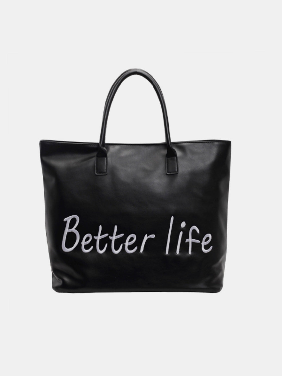 BETTER LIFE PU Leather Tote Bag