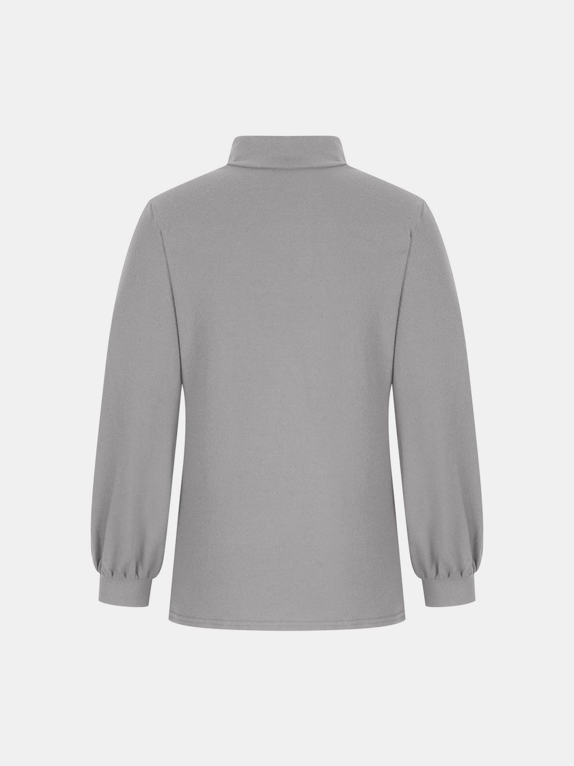 Full Size Mock Neck Long Sleeve T-Shirt