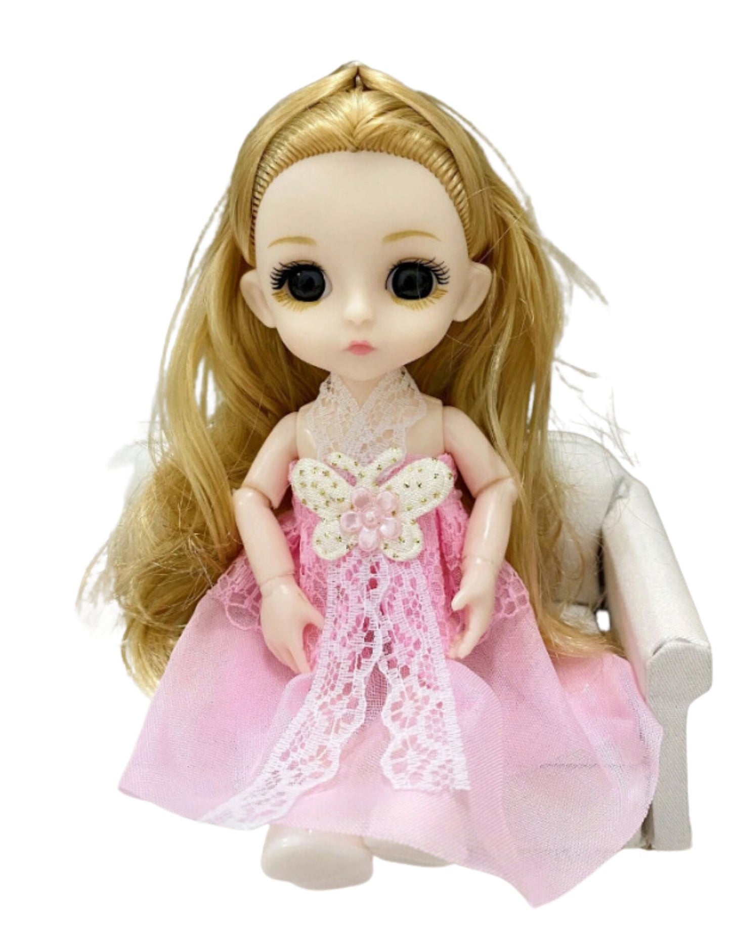 Children's Princess Doll Realistic Movable Joints Doll with Changeable Outfits (One Doll)