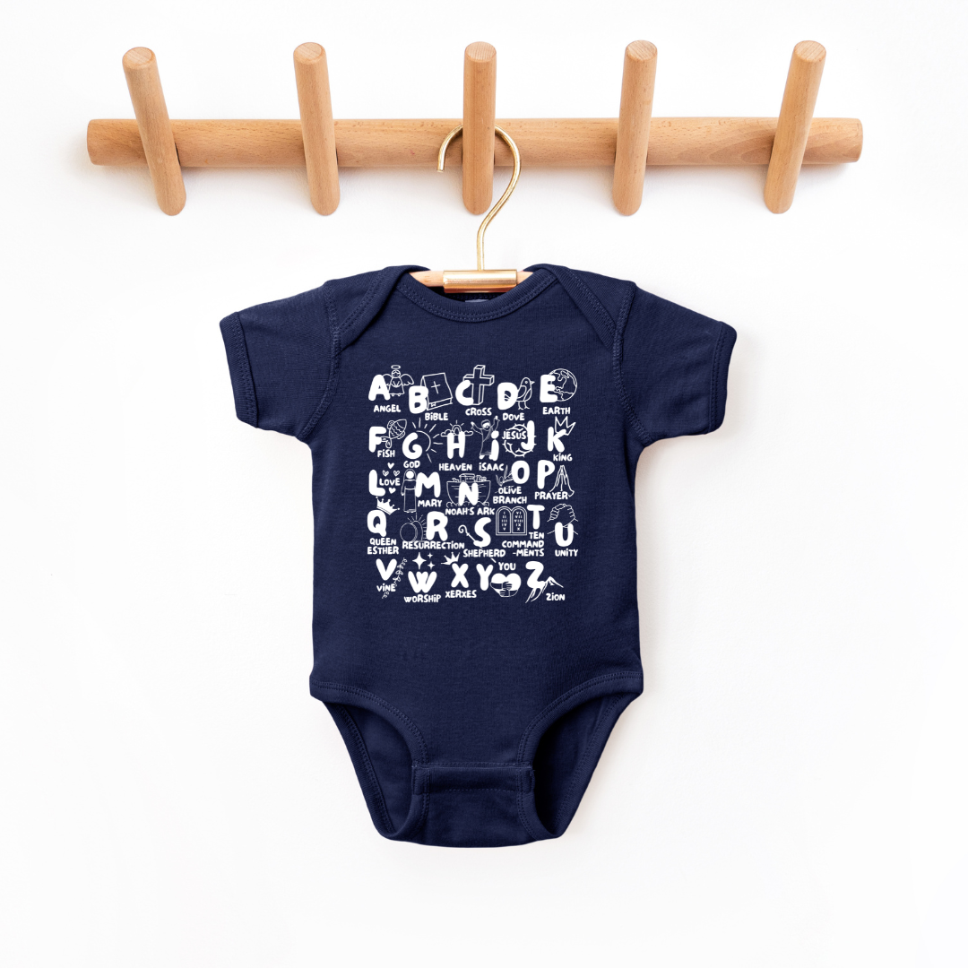 God's ABC's Infant Bodysuit SZ Newborn - 24M