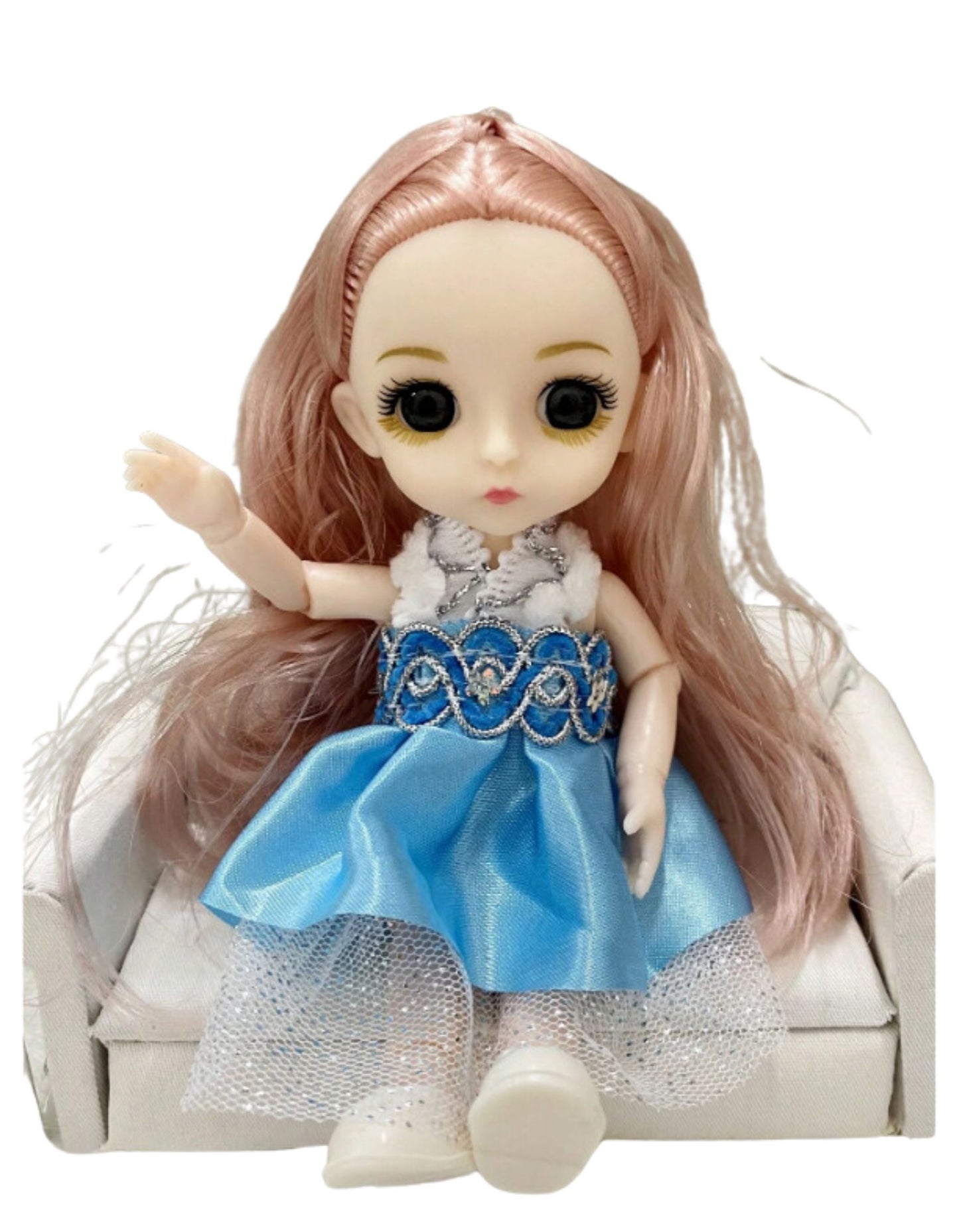 Children's Princess Doll Realistic Movable Joints Doll with Changeable Outfits (One Doll)